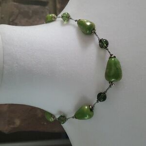 Elegant Green Beaded Necklace